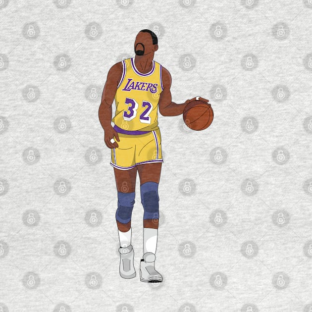 Kareem Abdul Jabbar LA Lakers by souvenirmala